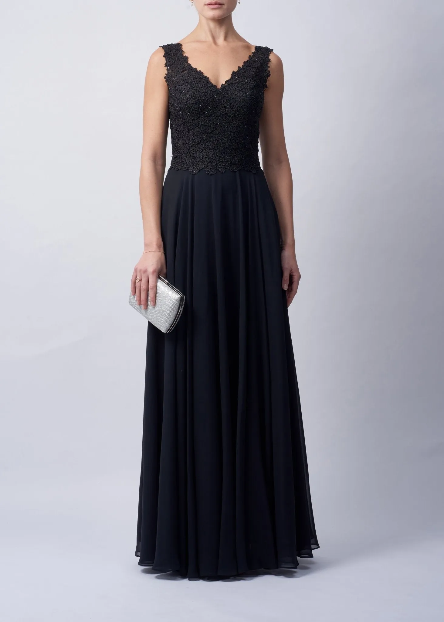 Black Mascara MC290118 Lace and Chiffon Gown sold by Cargo