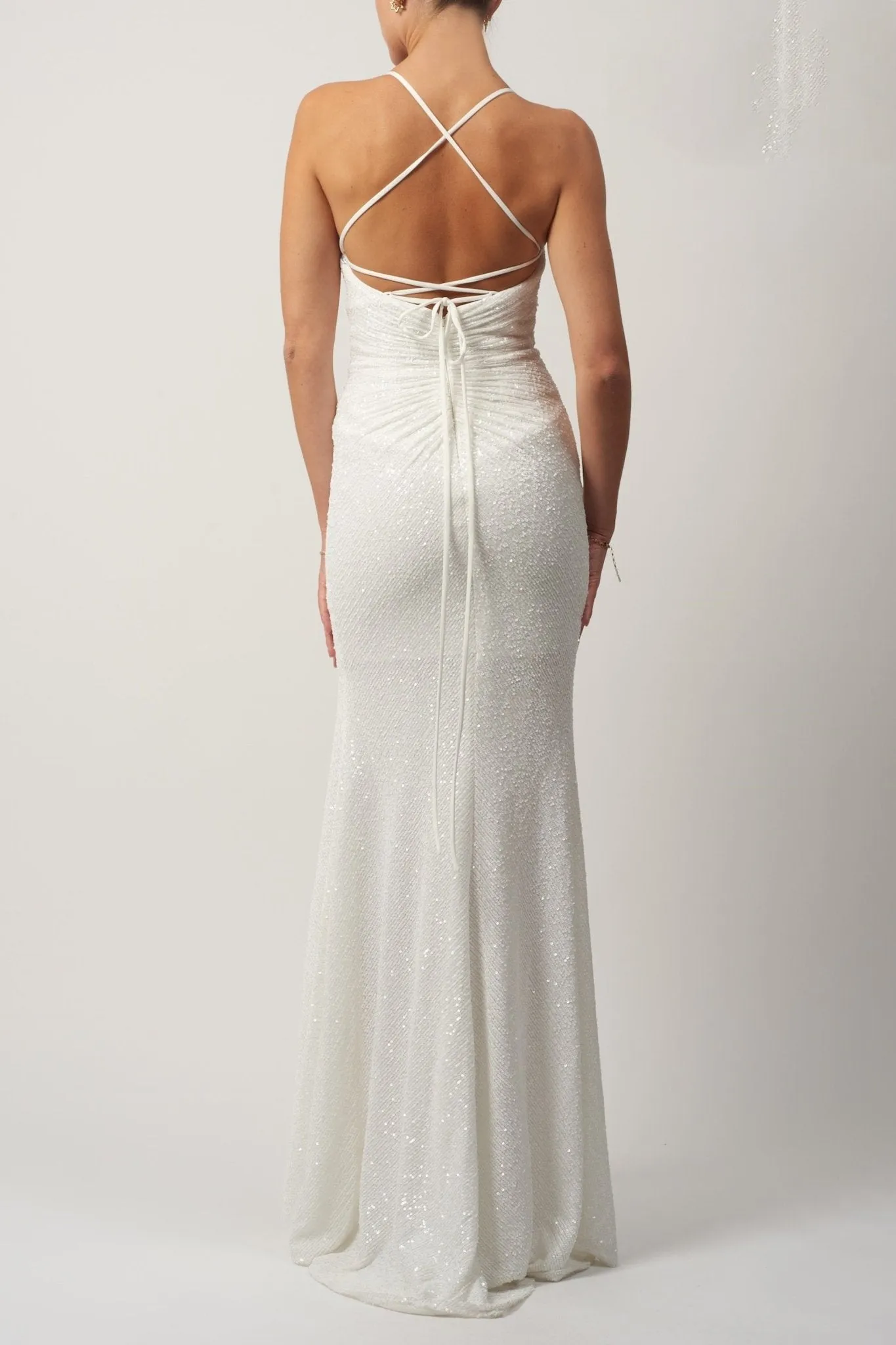 Royal Blue Mascara MC186119 Sequin Long dress sold by Cargo product image thumbnail 2