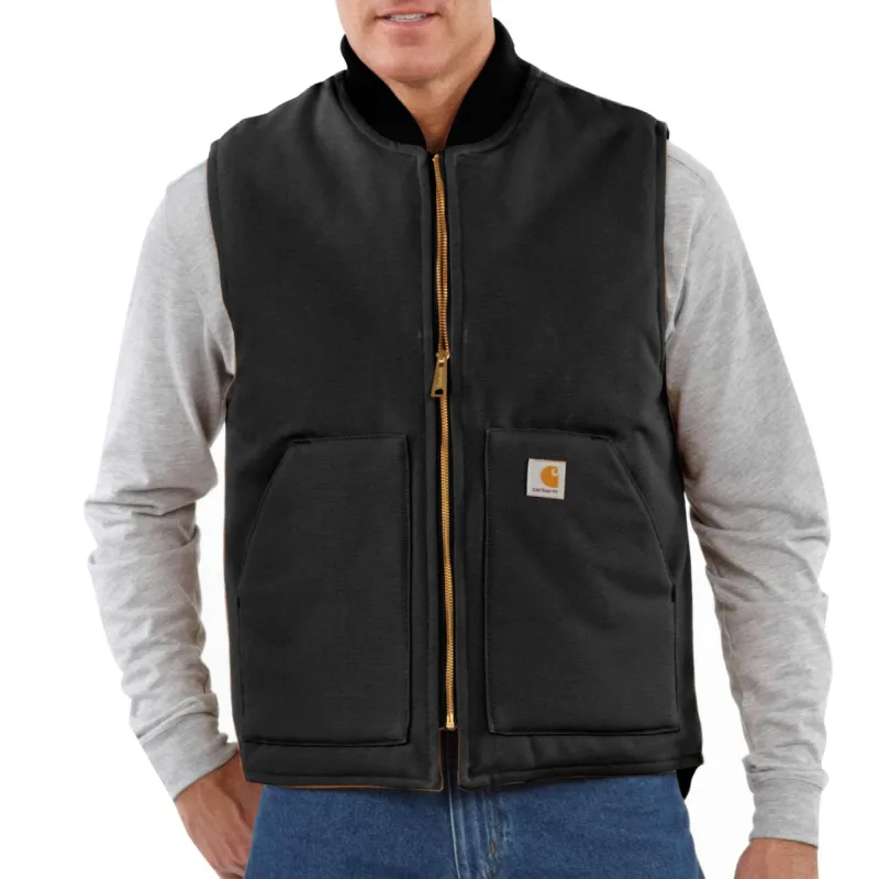 Relaxed Fit Firm Duck Insulated Rib Collar Vest sold by Carhartt