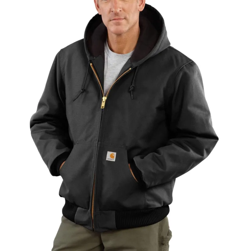 Flannel-Lined Active Jac J140 - Loose Fit - Firm Duck - 3 Warmest Rating sold by Carhartt