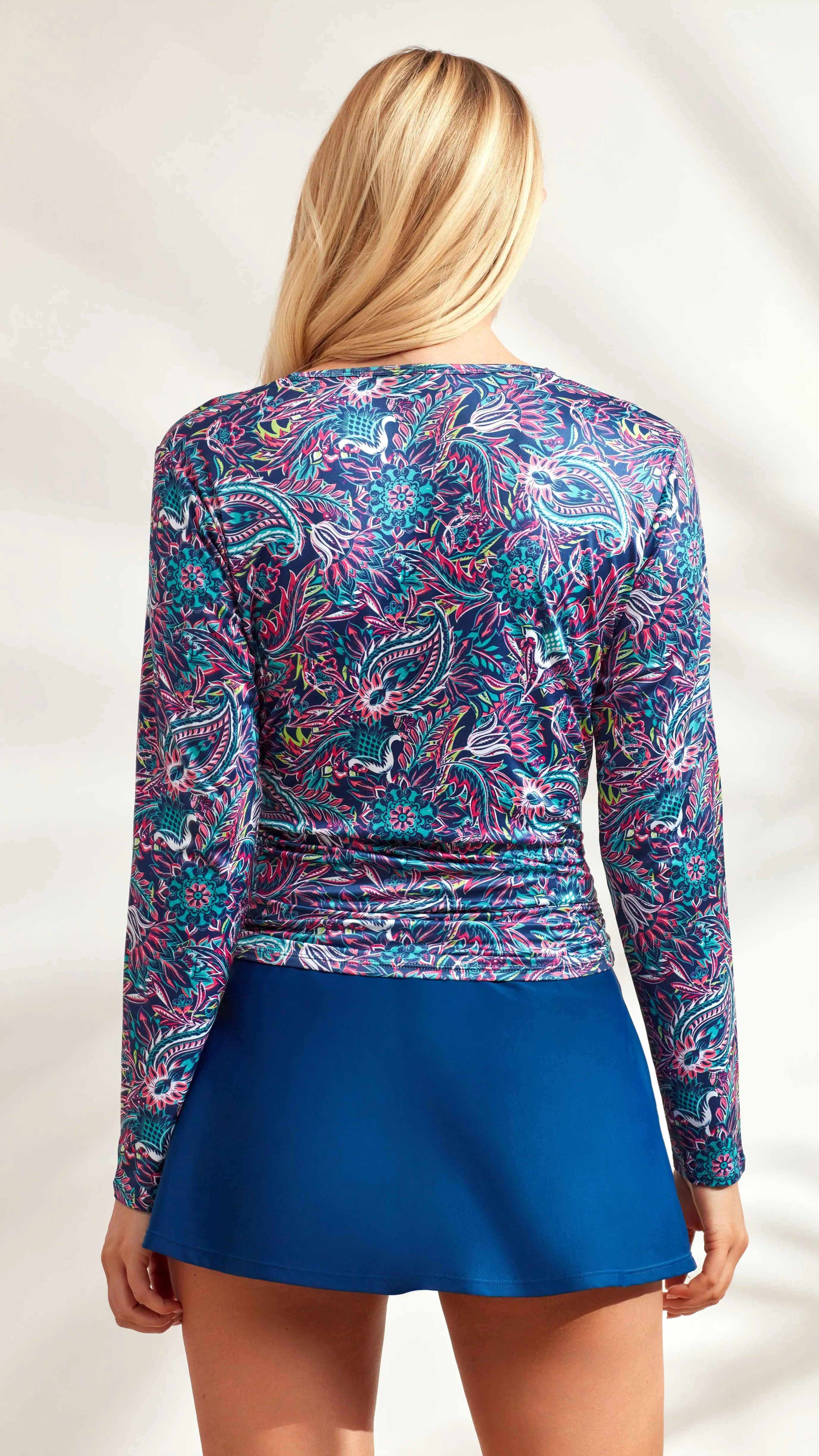 Paisley Print Sun Shirt sold by Caribbean Joe product image thumbnail 4