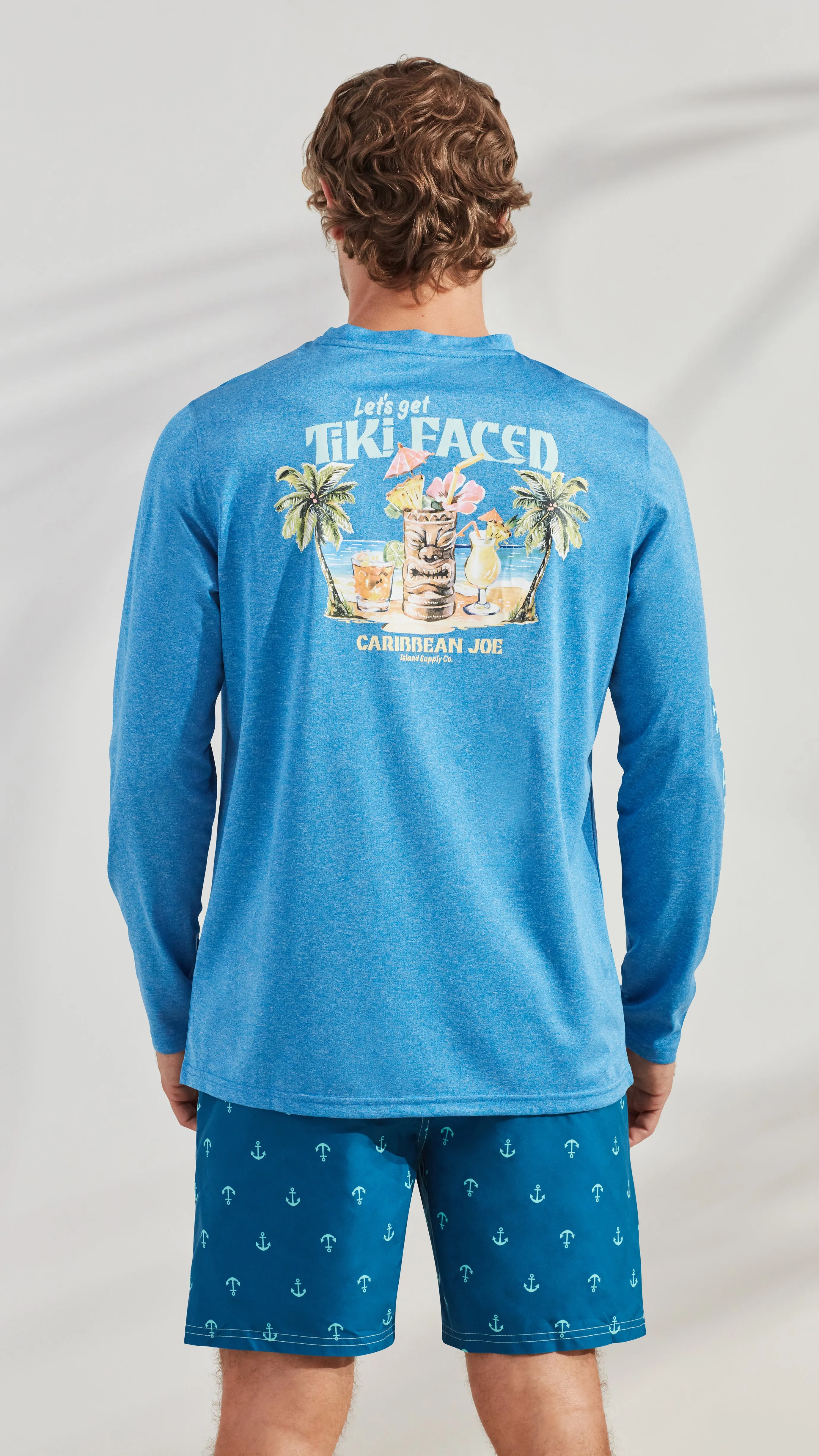 Tiki Faced Long Sleeve Sun Protection Shirt sold by Caribbean Joe product image thumbnail 4