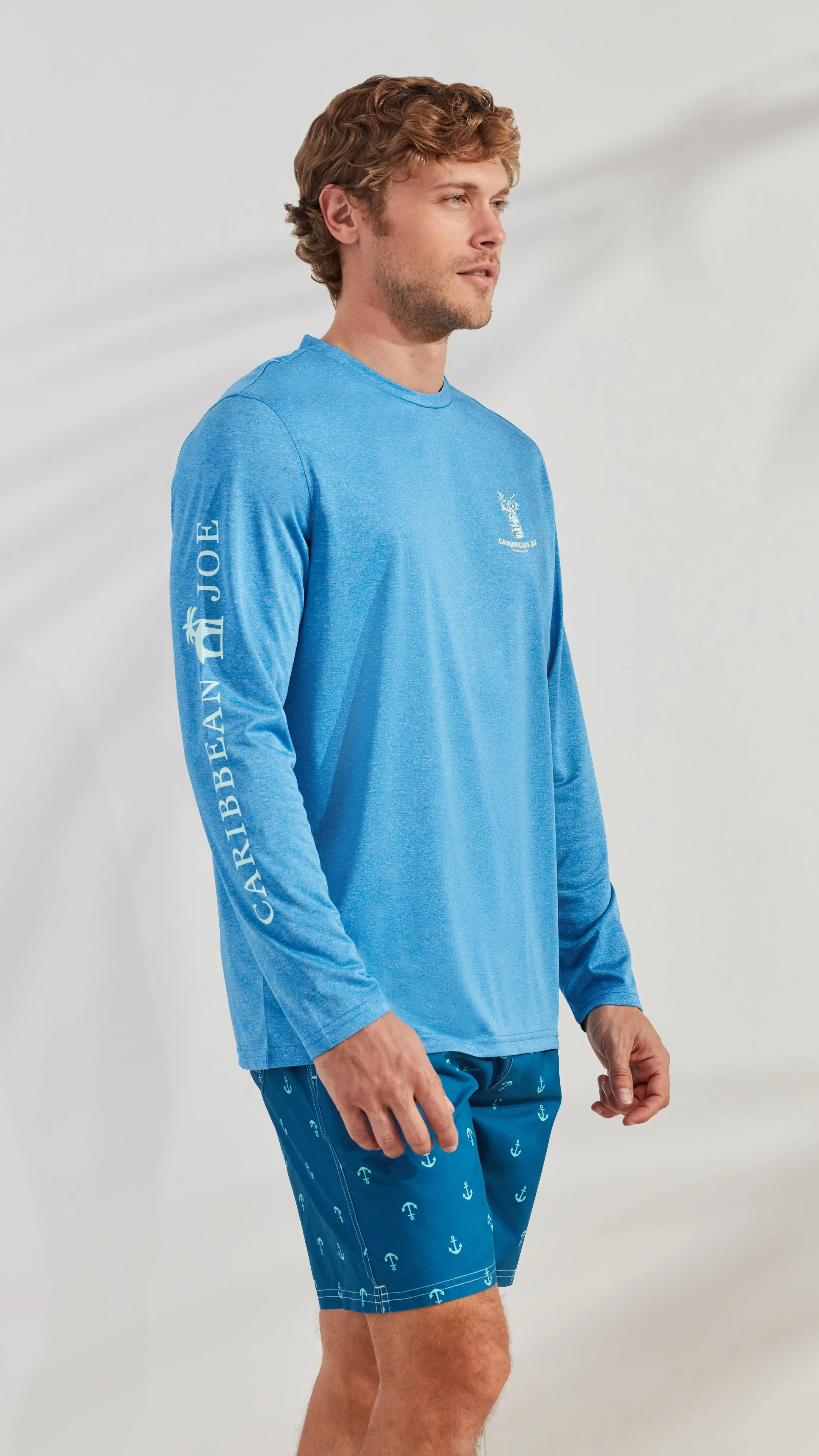 Tiki Faced Long Sleeve Sun Protection Shirt sold by Caribbean Joe product image thumbnail 5