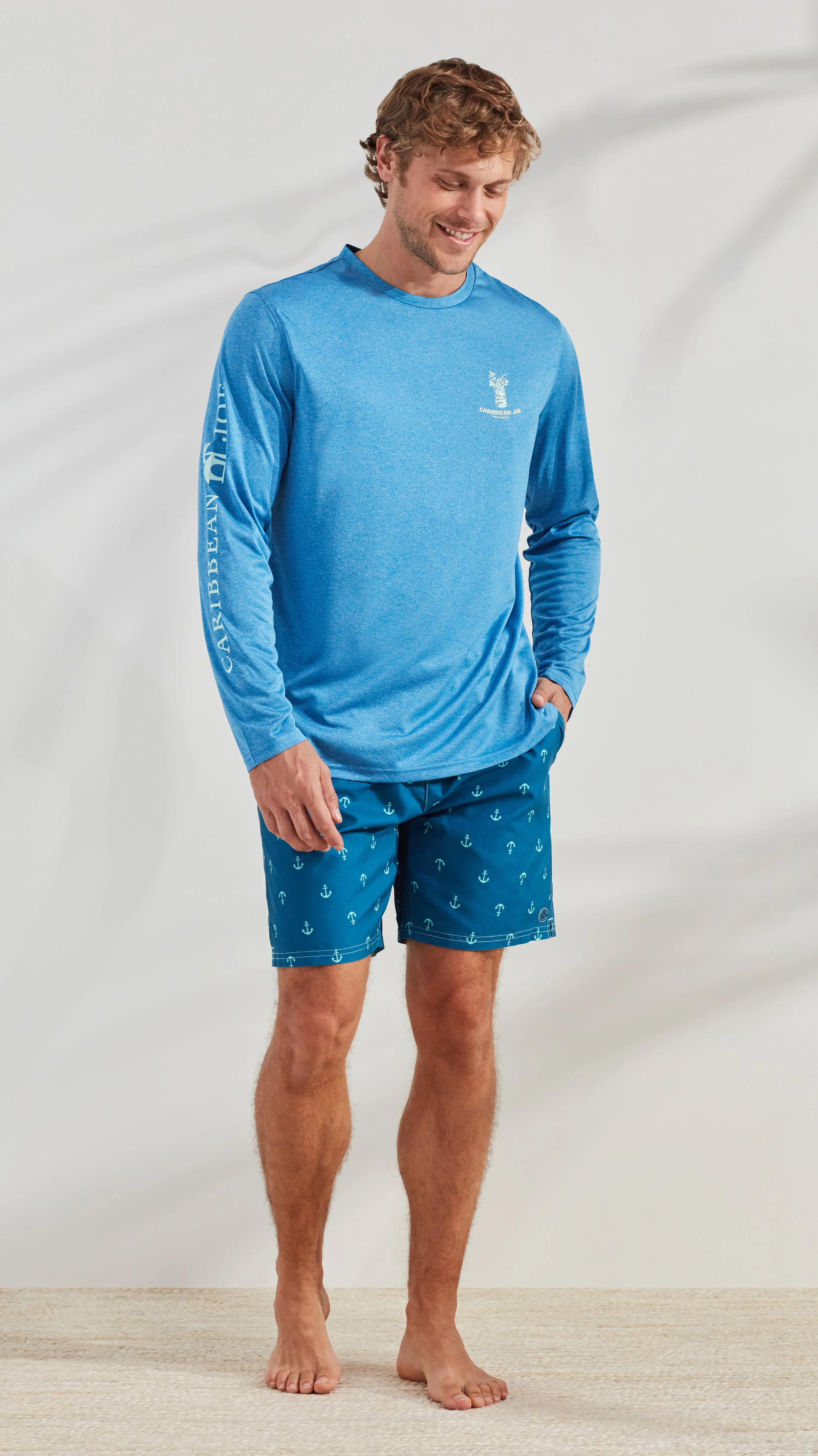 Tiki Faced Long Sleeve Sun Protection Shirt sold by Caribbean Joe