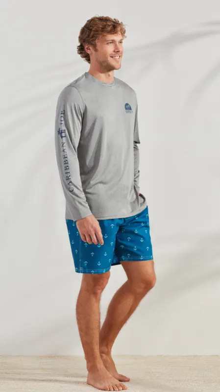 Island Sunset Long Sleeve Sun Protection Shirt sold by Caribbean Joe