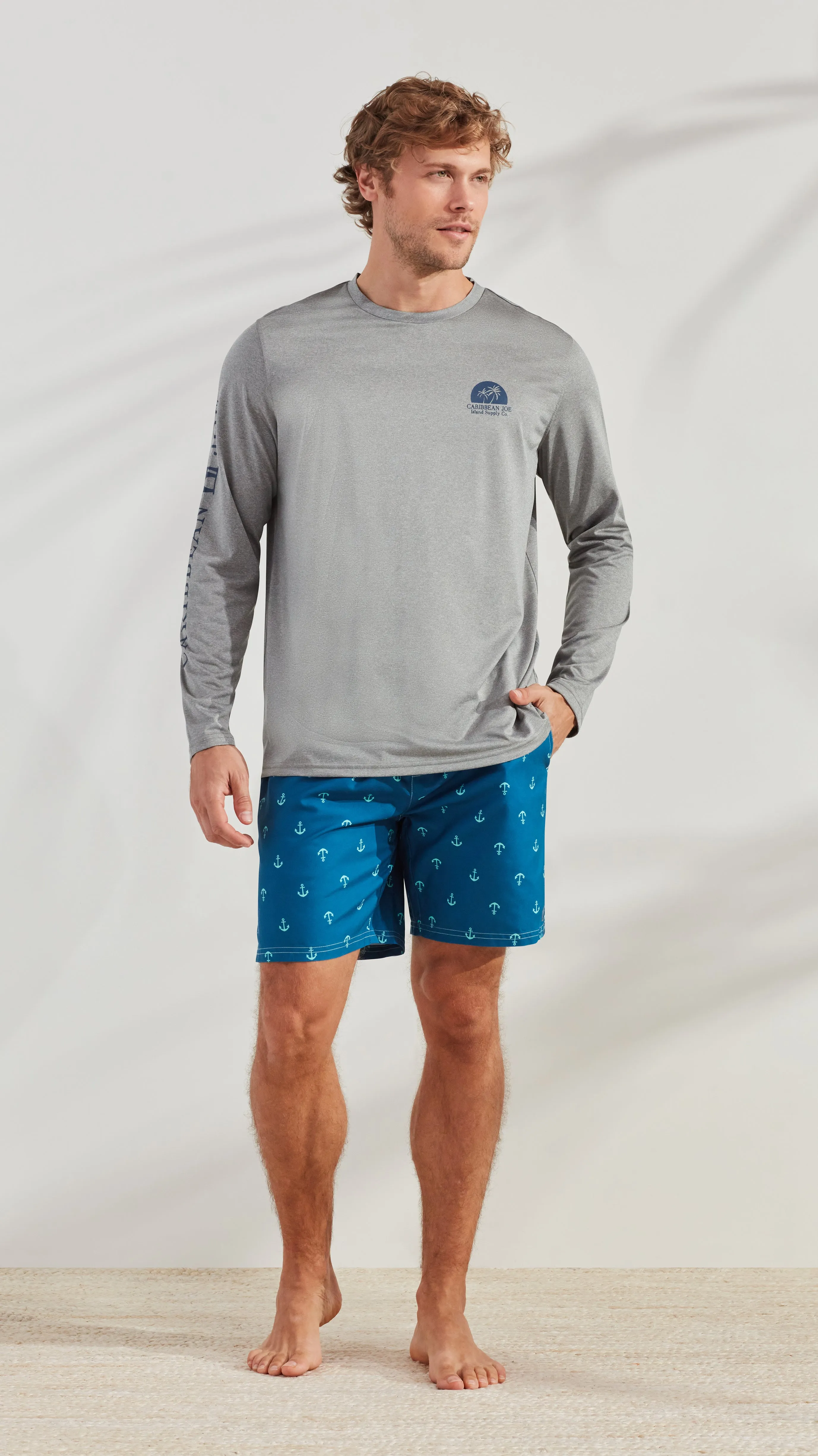 Island Sunset Long Sleeve Sun Protection Shirt sold by Caribbean Joe product image thumbnail 4