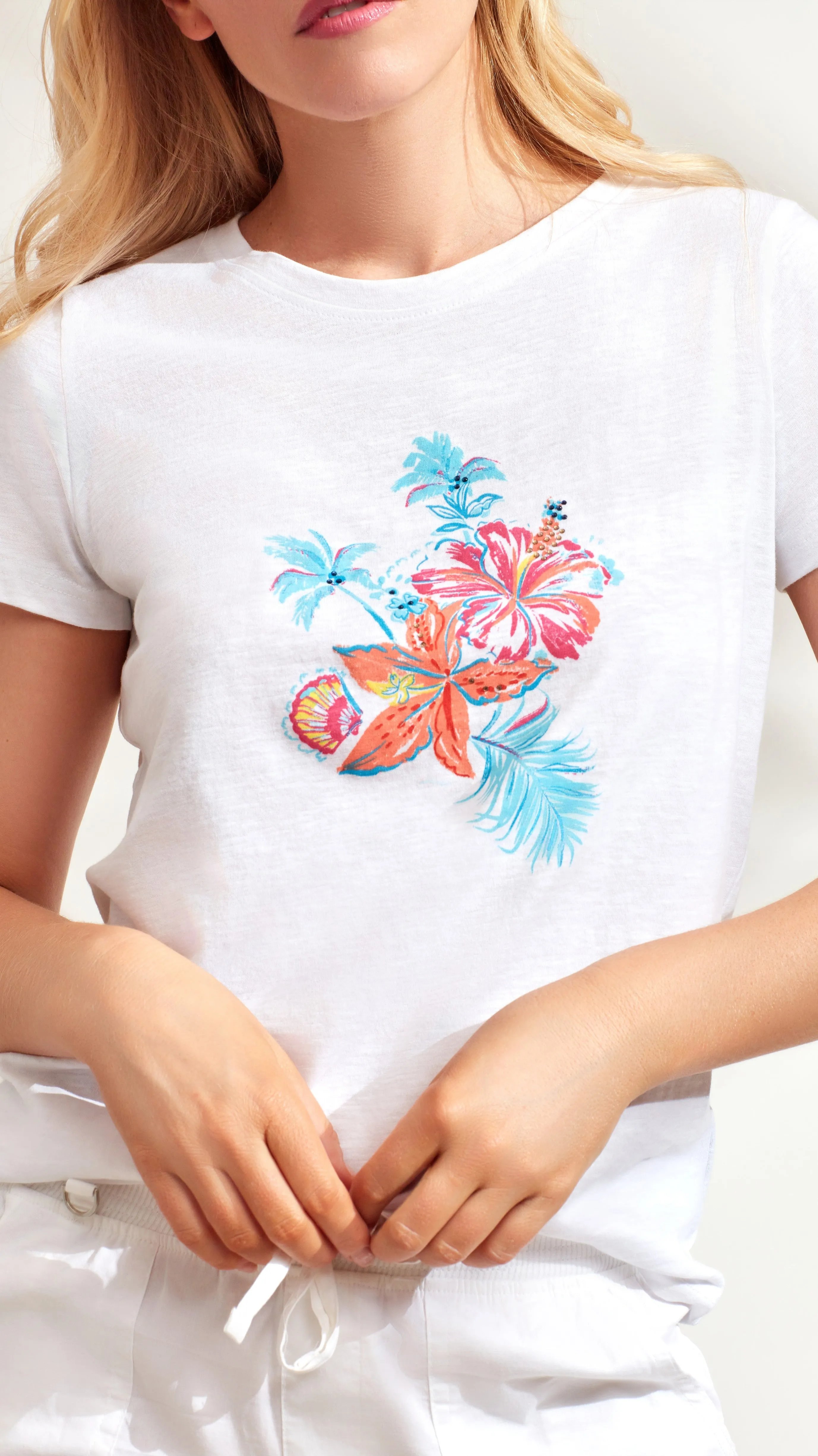 Scoop Neck Graphic Tee sold by Caribbean Joe product image thumbnail 2