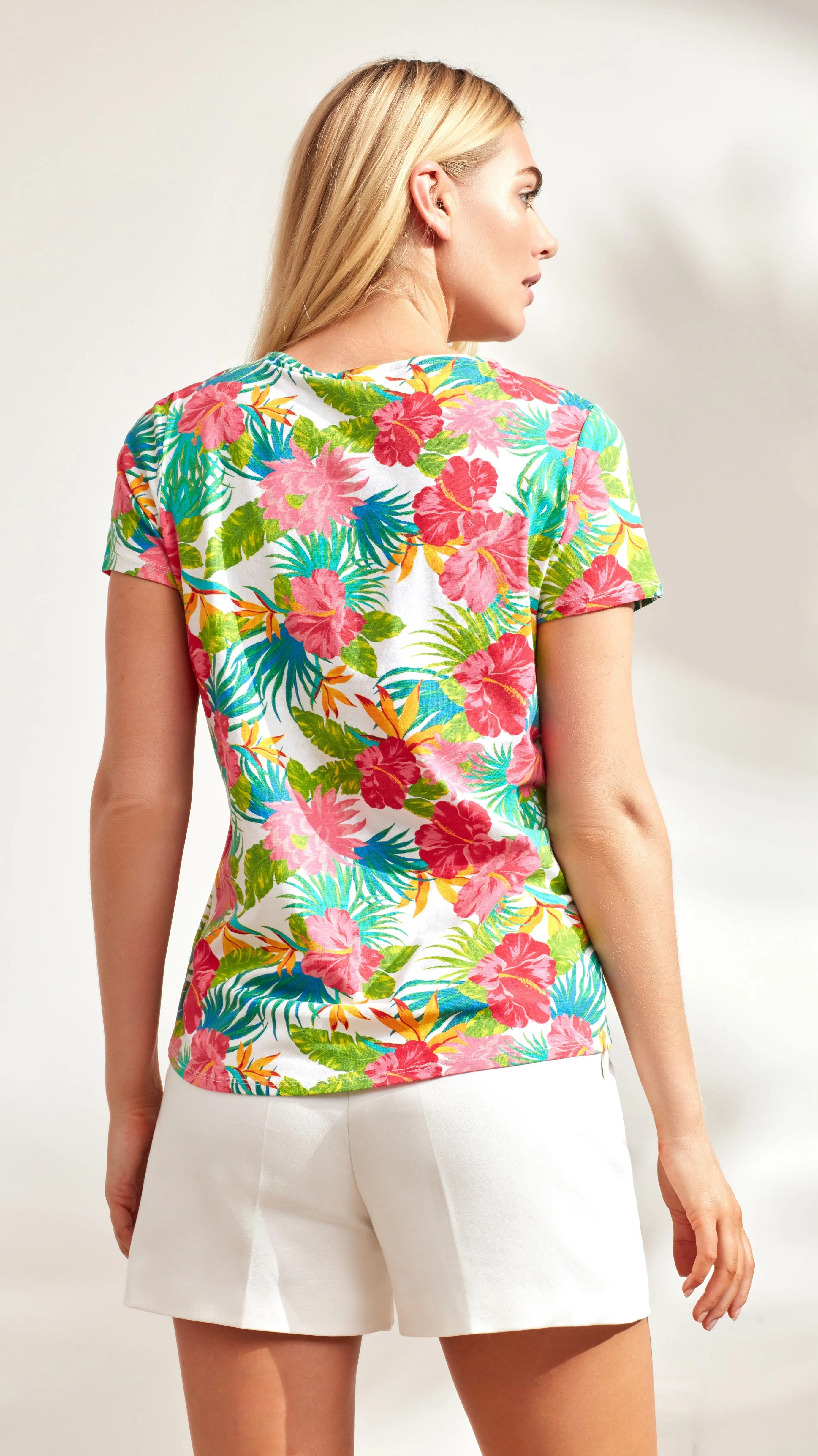 Lattice Neckline Top sold by Caribbean Joe product image thumbnail 4