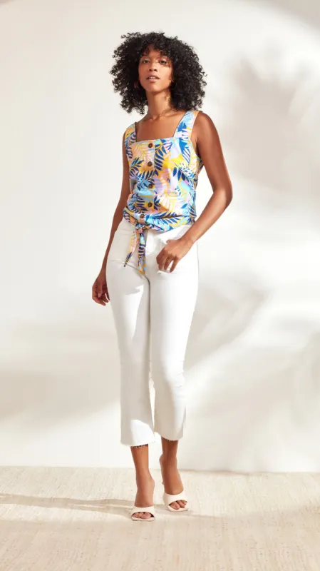 Button Front Graphic Tank sold by Caribbean Joe