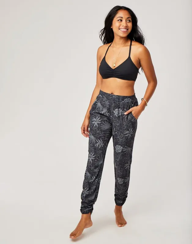 Avery Beach Pant: Black Wailuku - FINAL SALE sold by Carve Designs