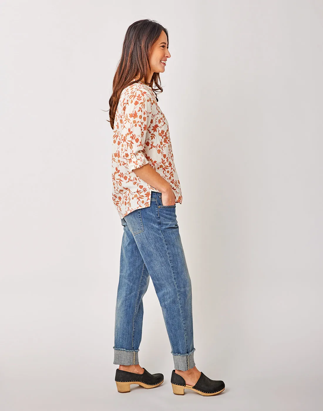 Dylan Gauze Shirt: Kodiak Red Clay - FINAL SALE sold by Carve Designs product image thumbnail 2