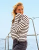 Bodie Funnel Neck: Cloud Navy Mali Stripe - FINAL SALE sold by Carve Designs