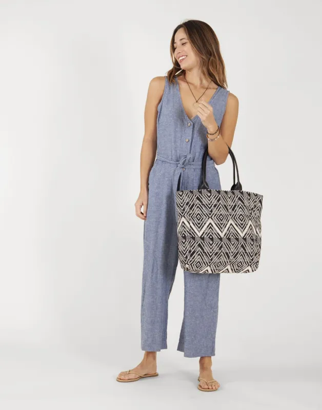 Treasure Tote: Black/White - FINAL SALE sold by Carve Designs