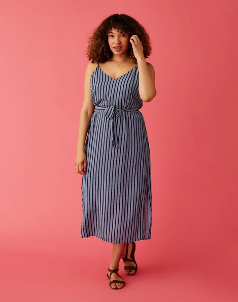 Macy Dress: Navy Stripe - FINAL SALE sold by Carve Designs