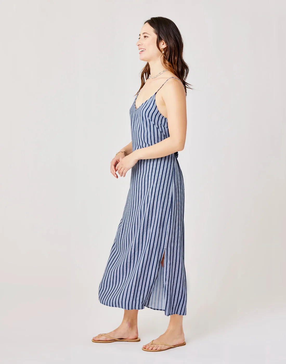 Macy Dress: Navy Stripe - FINAL SALE sold by Carve Designs product image thumbnail 5