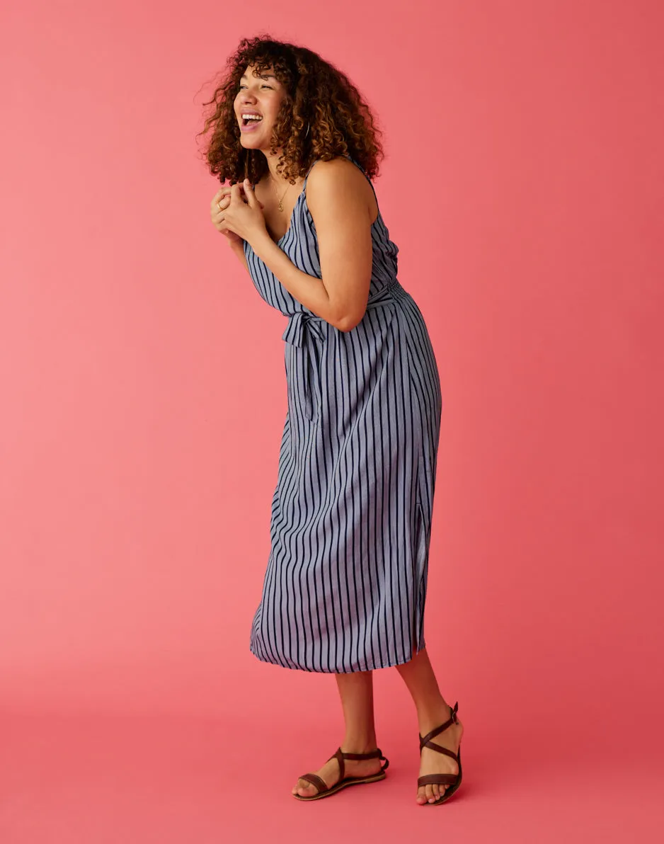 Macy Dress: Navy Stripe - FINAL SALE sold by Carve Designs product image thumbnail 2