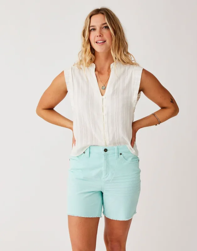 Oahu Hi Rise 6" Short: Sea Glass sold by Carve Designs