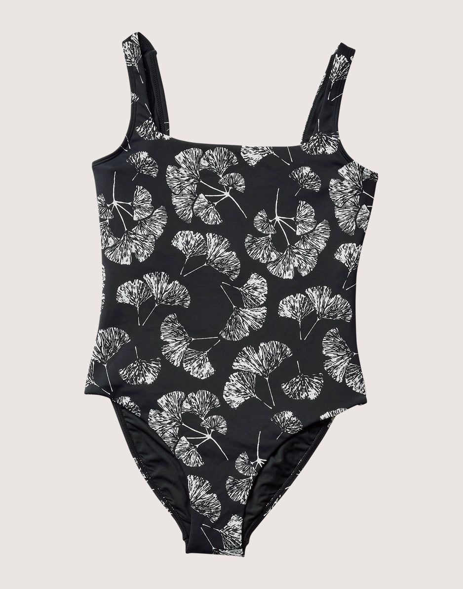 Skye Compression One Piece: Black Ginkgo - FINAL SALE sold by Carve Designs product image thumbnail 4