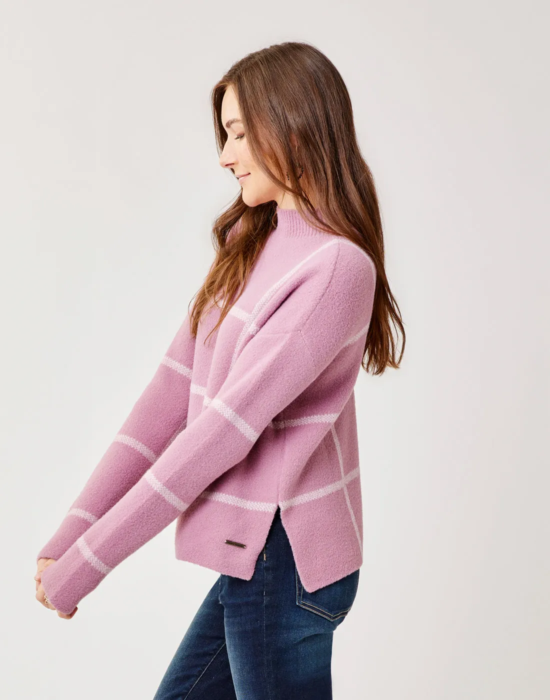 Olivia Plush Sweater: Orchid Birdseye sold by Carve Designs product image thumbnail 2
