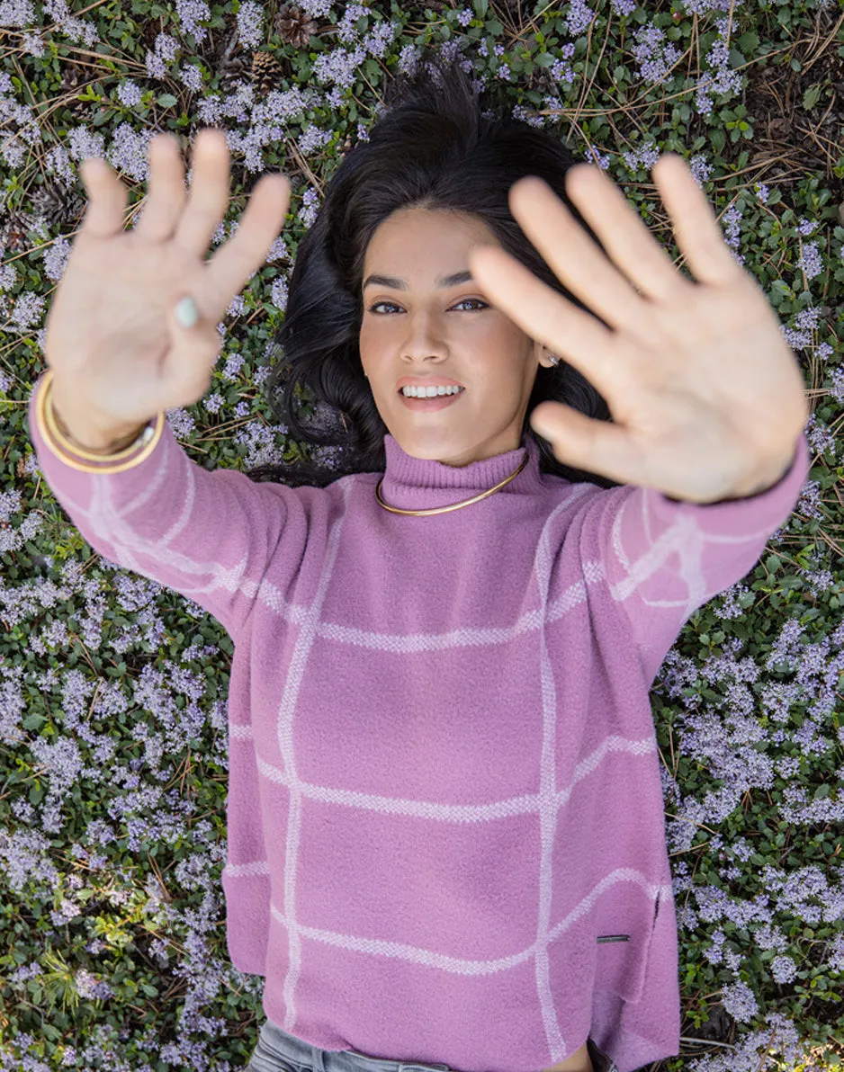 Olivia Plush Sweater: Orchid Birdseye sold by Carve Designs product image thumbnail 5