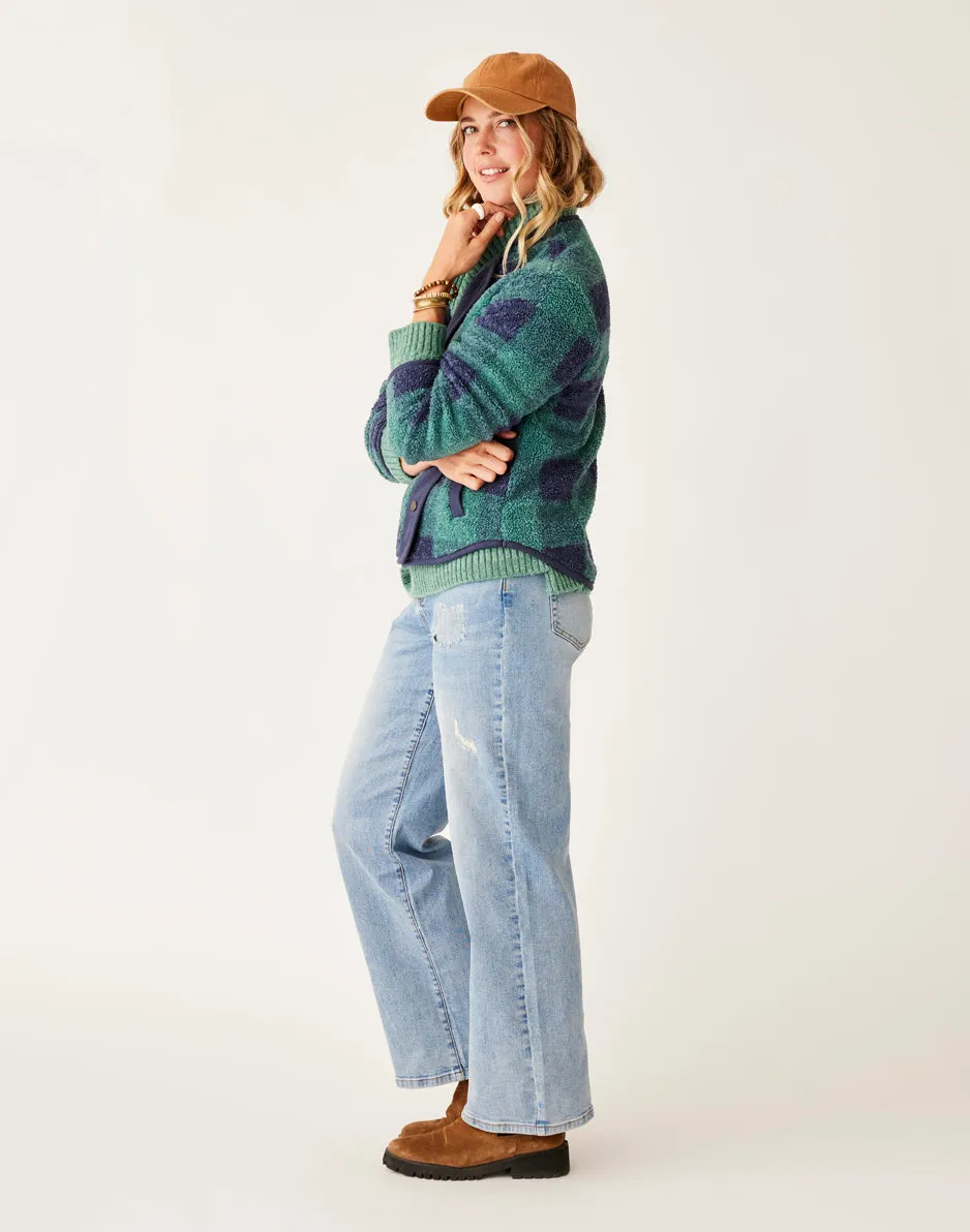 Posie Boucle Jacket: Forest Plaid sold by Carve Designs product image thumbnail 2