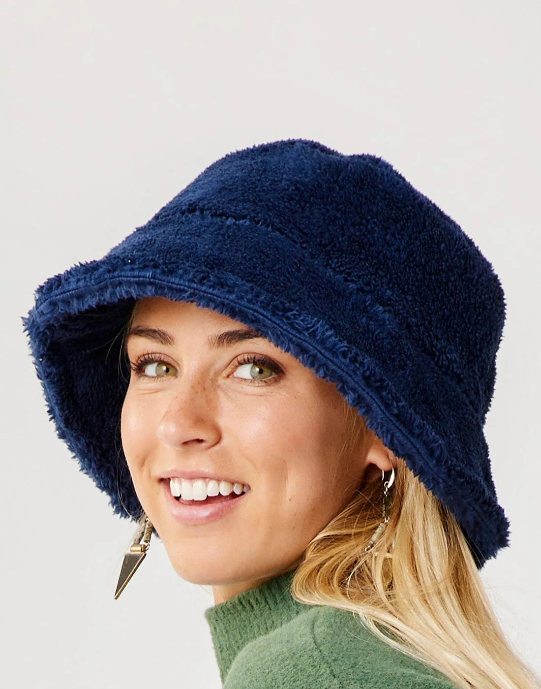 Sherpa Bucket Hat: Navy sold by Carve Designs product image thumbnail 3