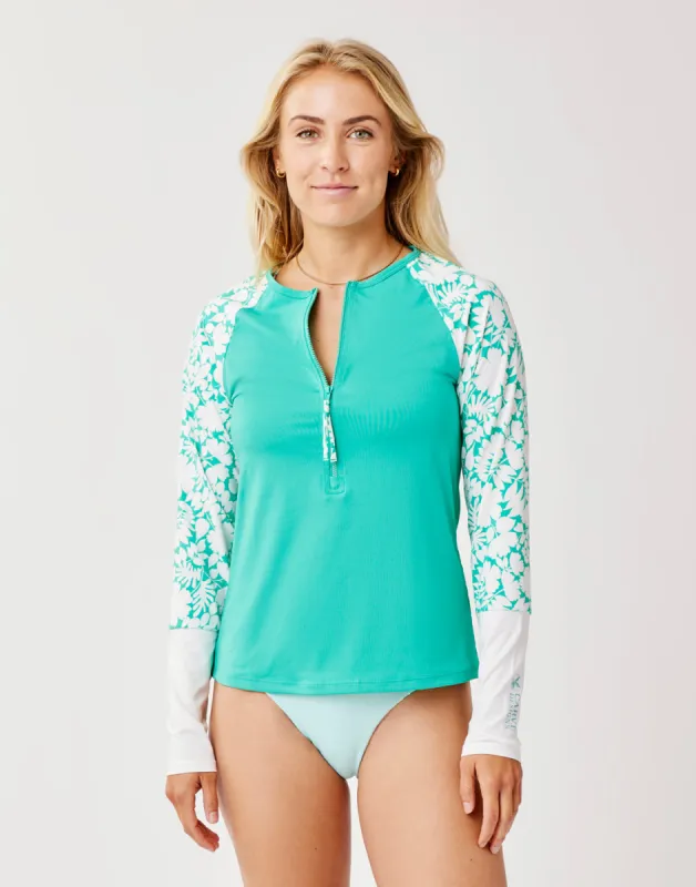 Kona Rashguard: Fern w. Felicity sold by Carve Designs