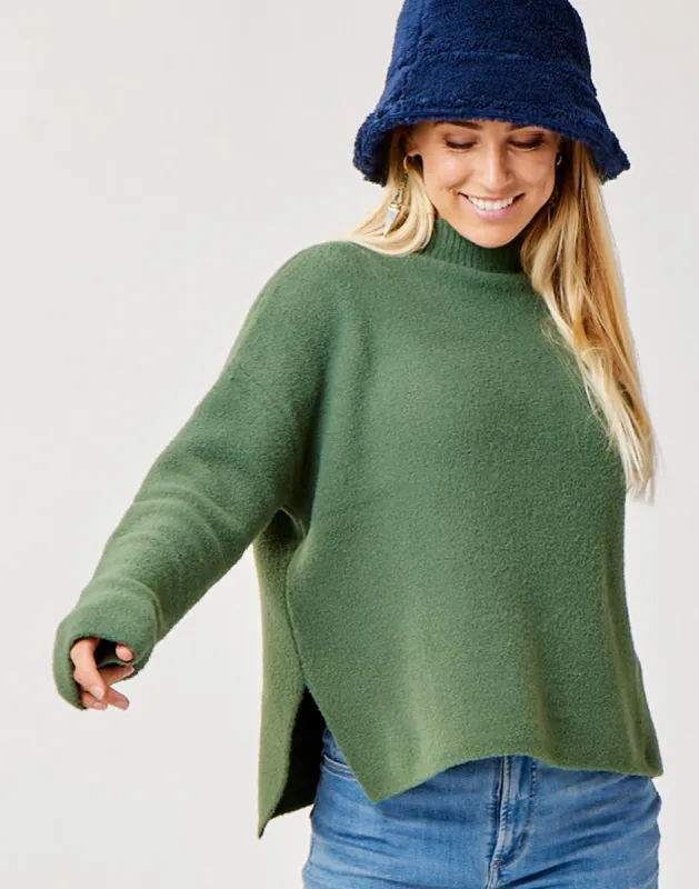Olivia Plush Sweater: Cilantro sold by Carve Designs