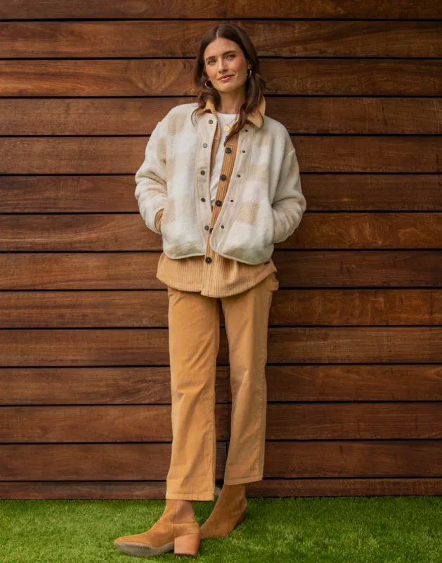 Posie Boucle Jacket: Birch Plaid sold by Carve Designs