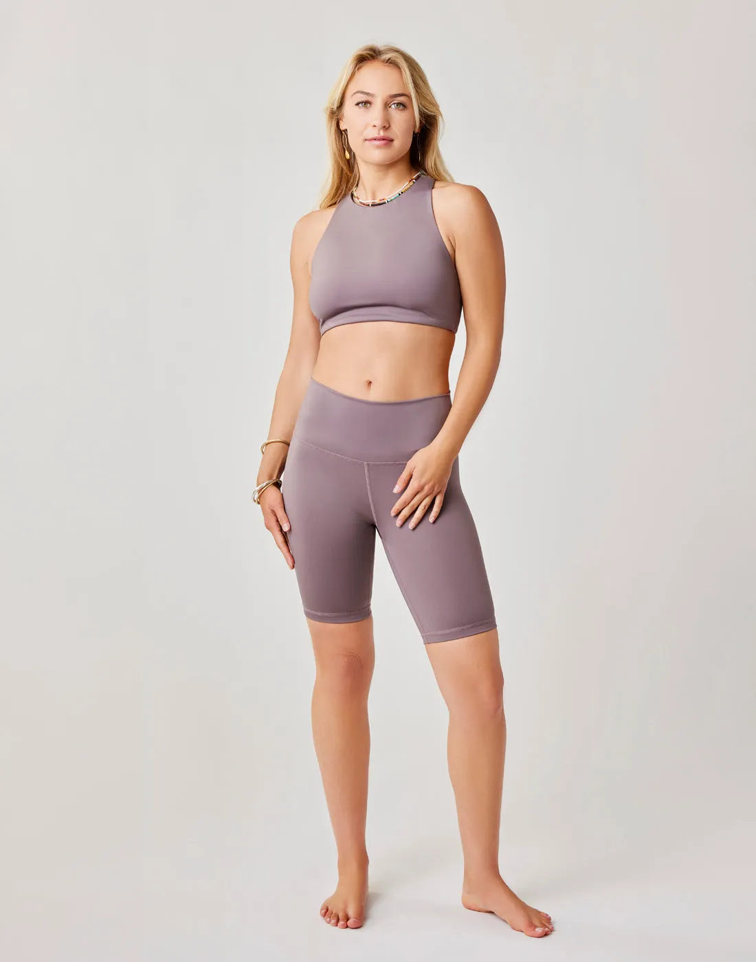 Lucie Compression Short: Dark Fawn - FINAL SALE sold by Carve Designs