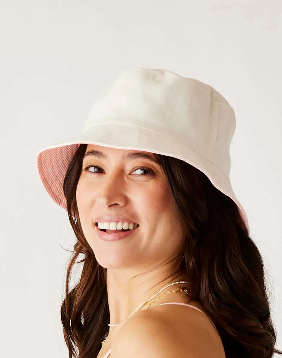 Reversible Bucket Hat: Cloud/Newport sold by Carve Designs product image thumbnail 4