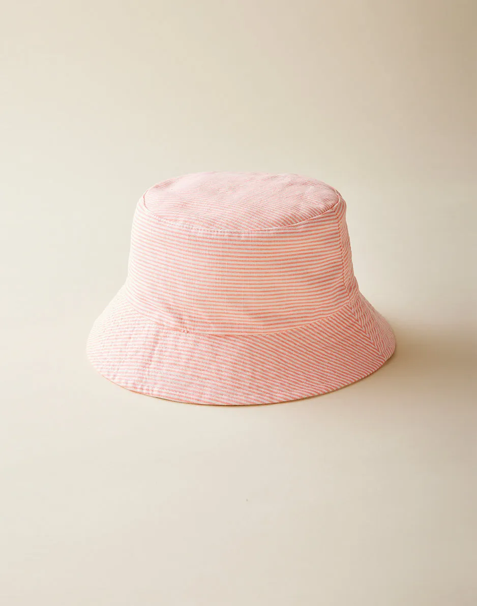 Reversible Bucket Hat: Cloud/Newport sold by Carve Designs