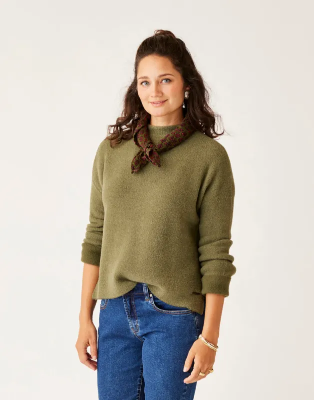 Olivia Plush Sweater: Fir Heather sold by Carve Designs