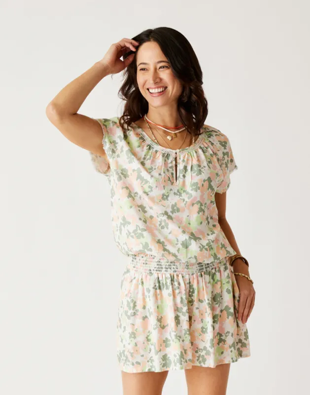 Lilly Top: Cloud Wildflower sold by Carve Designs