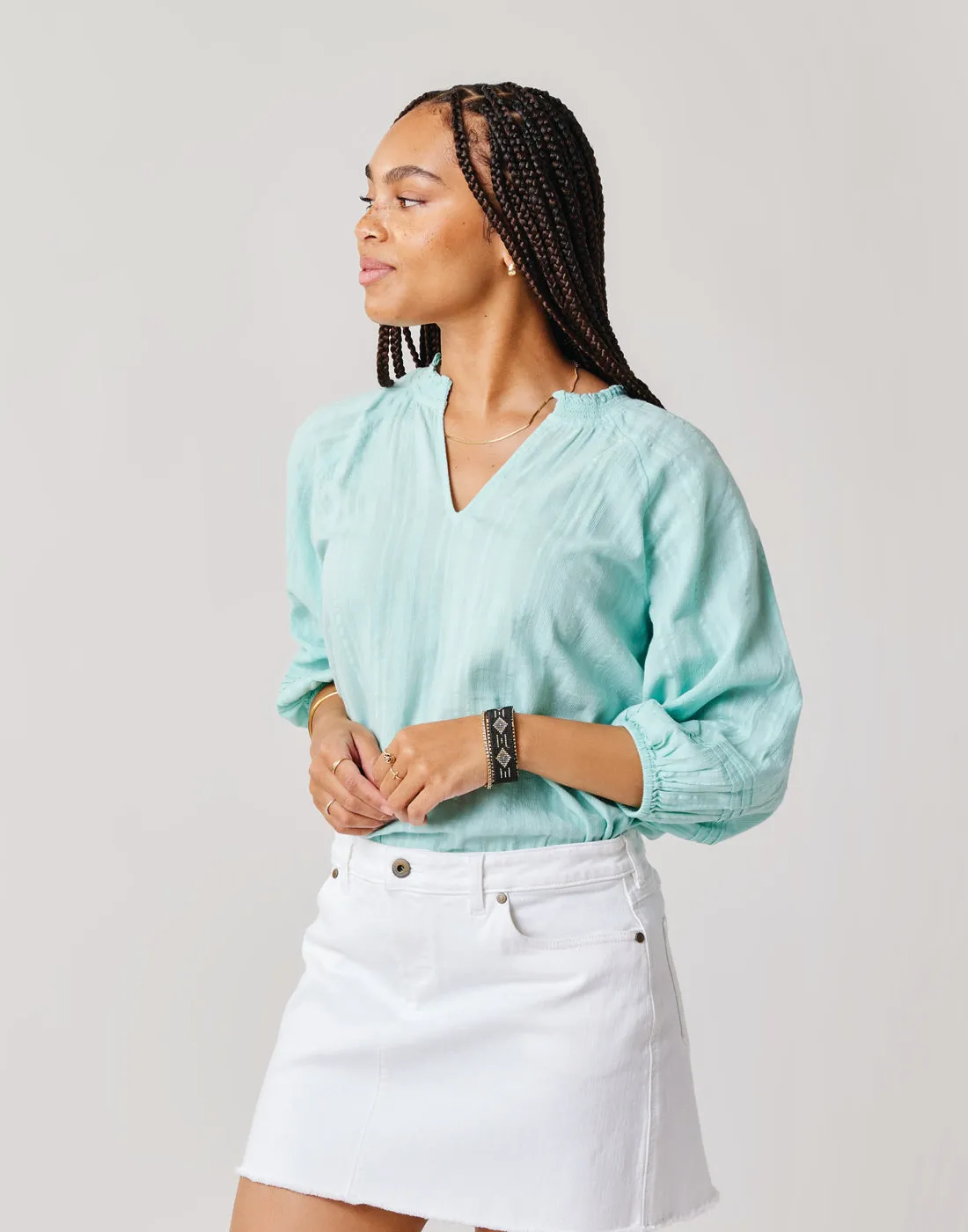 Camryn Top: Sea Glass - FINAL SALE sold by Carve Designs product image thumbnail 2