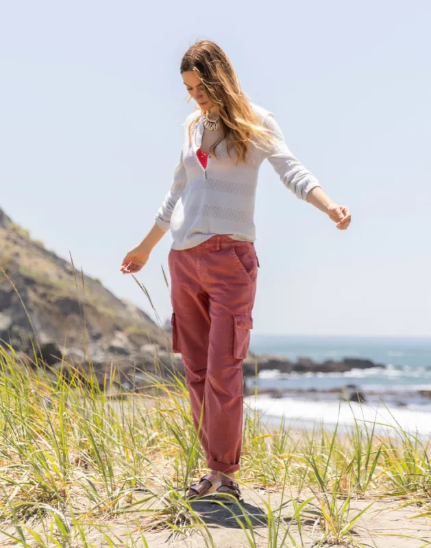 Nina Cargo Pant: Henna sold by Carve Designs