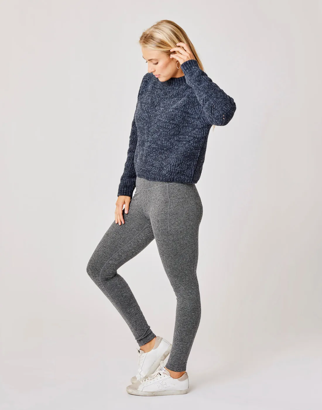 Monroe Sweater: Black Heather - FINAL SALE sold by Carve Designs product image thumbnail 4