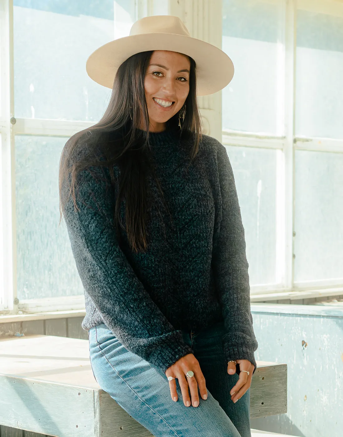 Monroe Sweater: Black Heather - FINAL SALE sold by Carve Designs