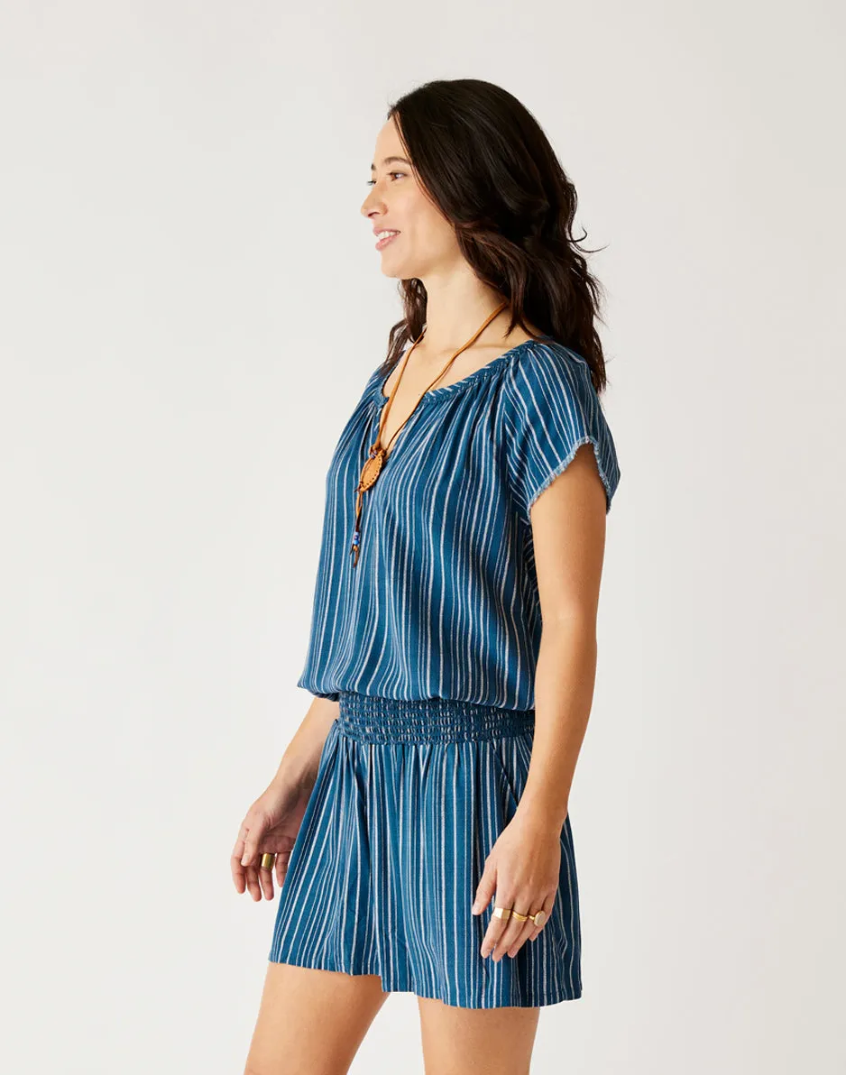 Lilly Top: Azul Stripe sold by Carve Designs product image thumbnail 3