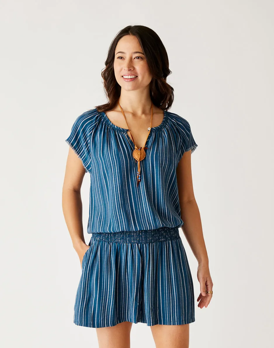 Lilly Top: Azul Stripe sold by Carve Designs product image thumbnail 2