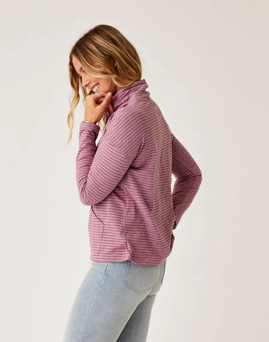 Bodie Funnel Neck: Orchid Stripe sold by Carve Designs product image thumbnail 2