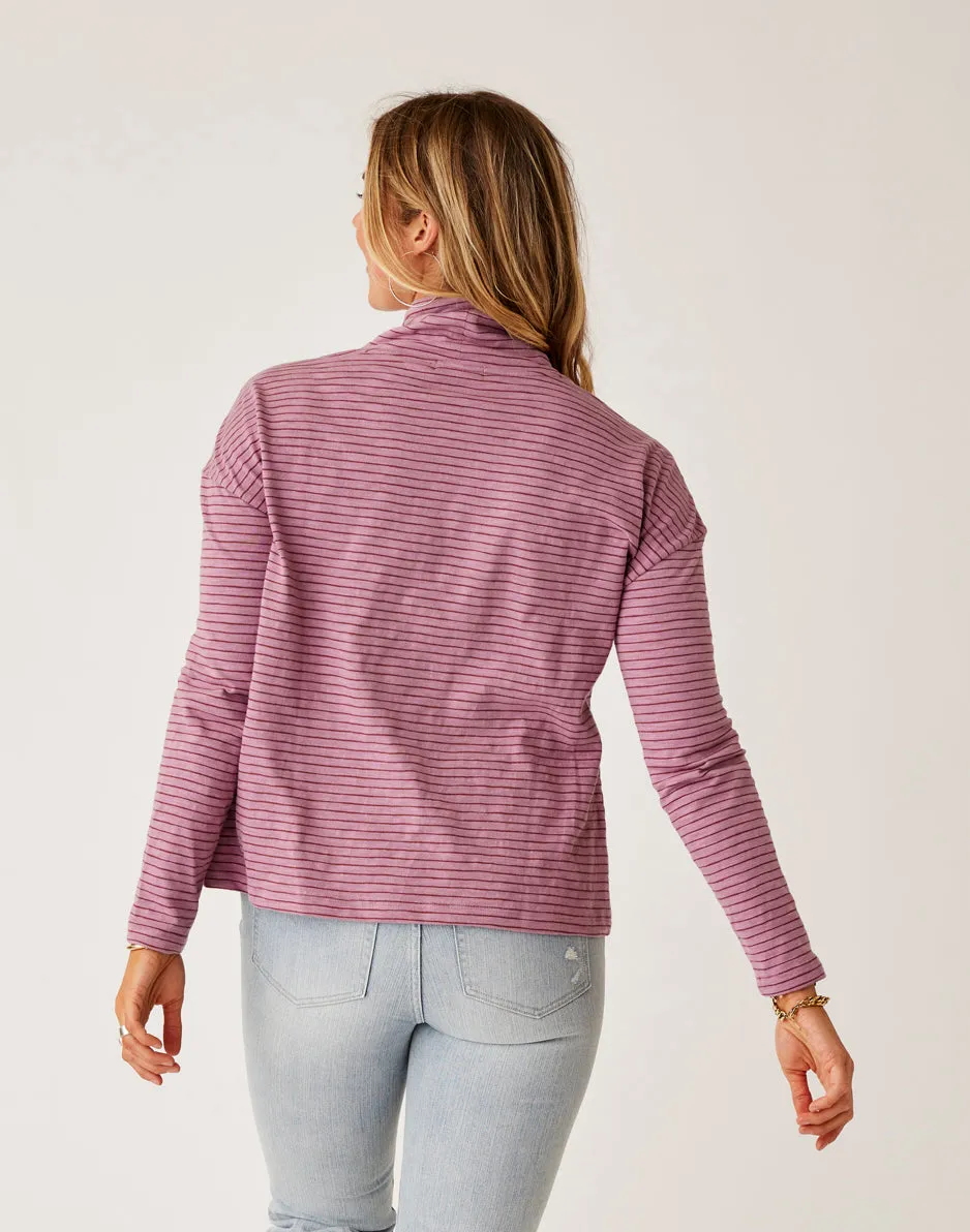 Bodie Funnel Neck: Orchid Stripe sold by Carve Designs product image thumbnail 3