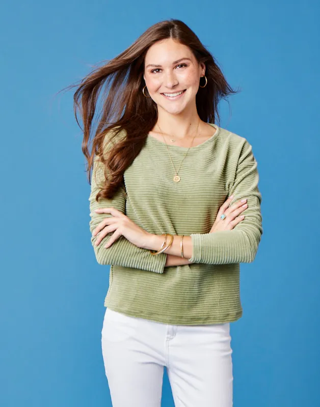 Annalise Top: Olive - FINAL SALE sold by Carve Designs