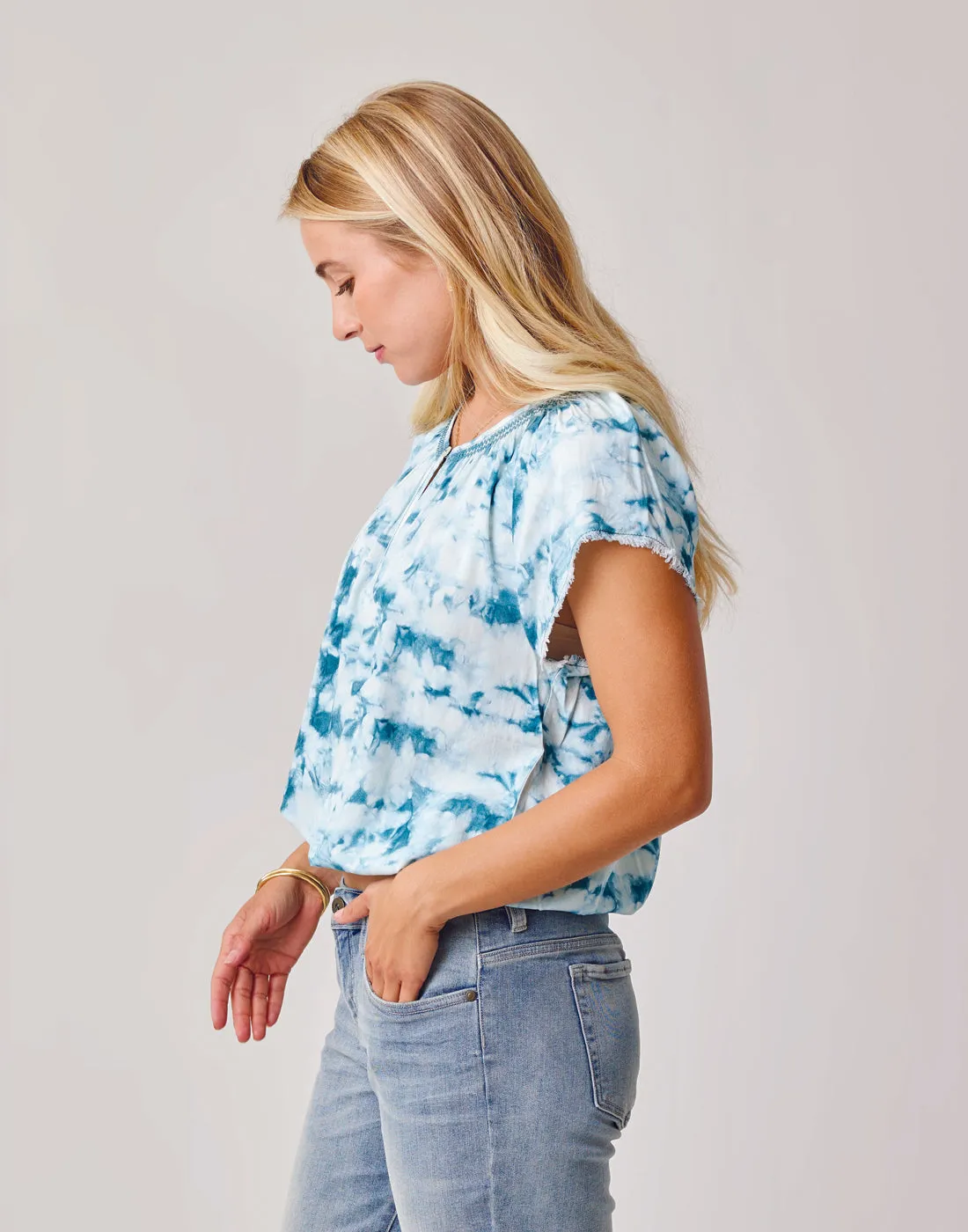 Lilly Top: Hydro Tie Dye sold by Carve Designs product image thumbnail 3