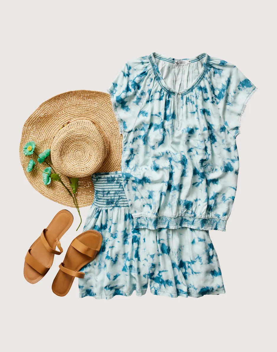 Lilly Top: Hydro Tie Dye sold by Carve Designs product image thumbnail 2