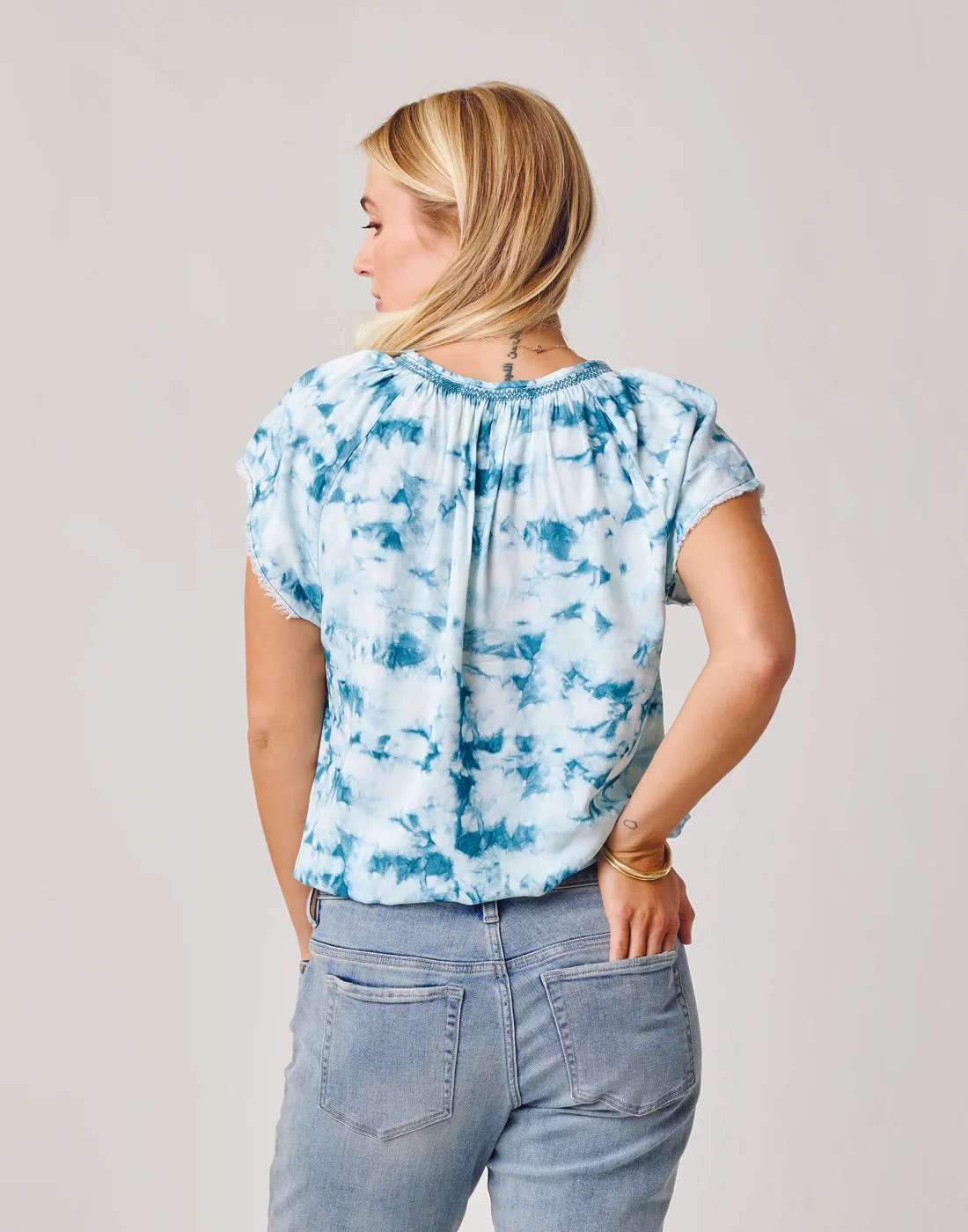 Lilly Top: Hydro Tie Dye sold by Carve Designs product image thumbnail 4