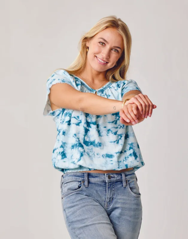 Lilly Top: Hydro Tie Dye sold by Carve Designs