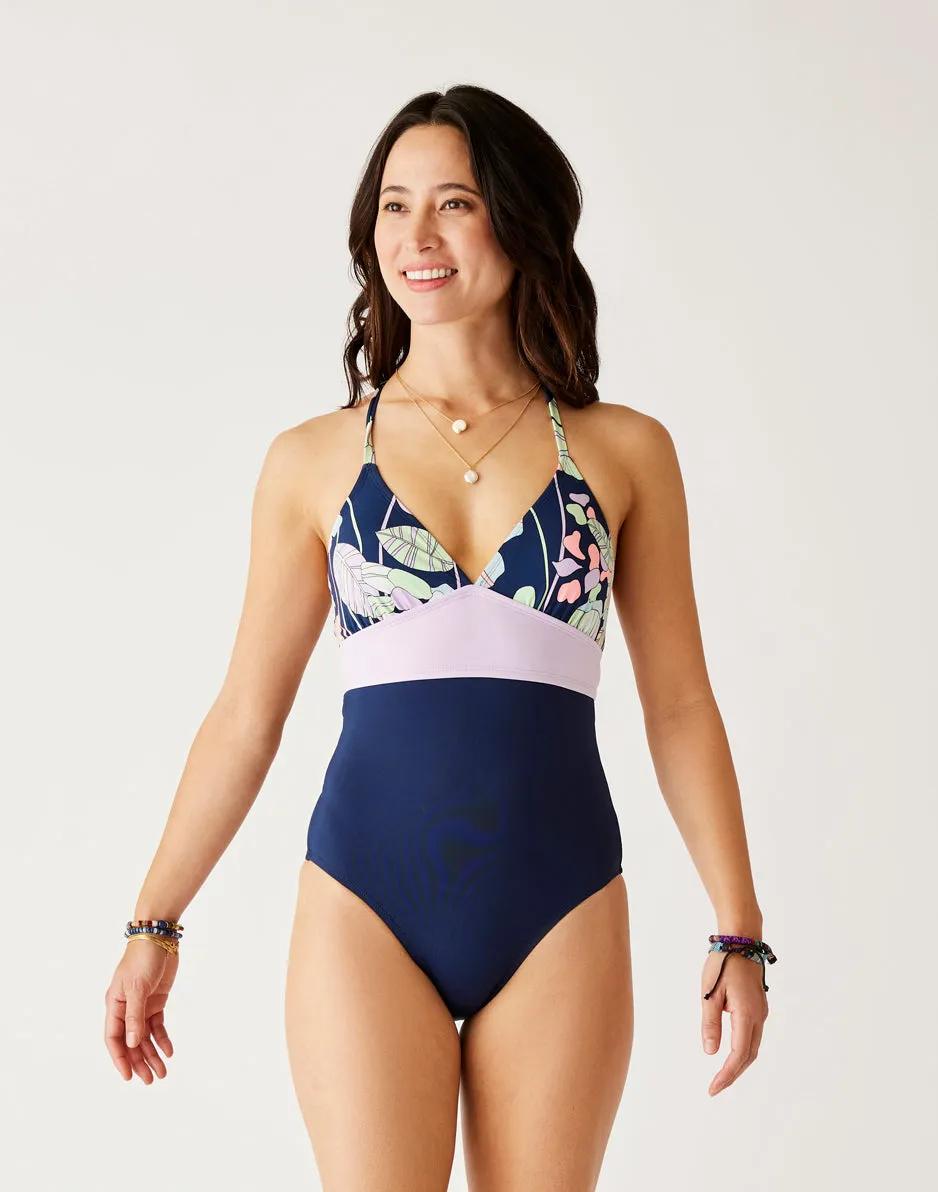 Dahlia One Piece: Brigitte w. Navy sold by Carve Designs product image thumbnail 2