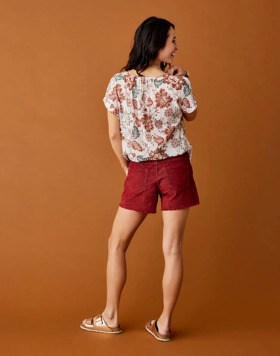 Oahu Short: Cabernet sold by Carve Designs product image thumbnail 4