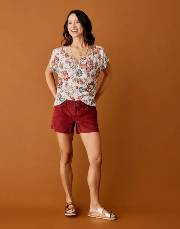 Oahu Short: Cabernet sold by Carve Designs